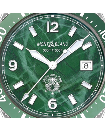 Montblanc Iced Sea Automatic Date Green on rubber (horloges)